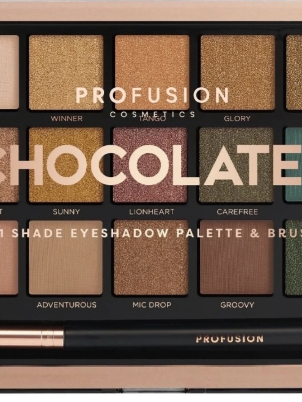 profusion  Cosmetics 21 Shade Palette & Brush